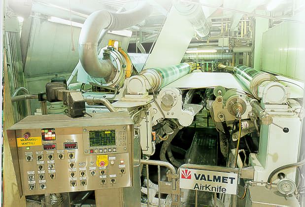 Air brush coater at mill (Metso Paper)