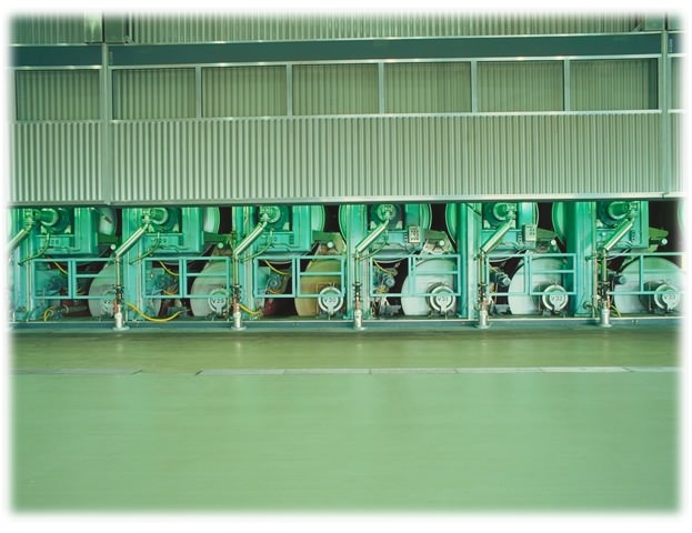 Blow boxes in a single-felted dryer section (Metso Paper)